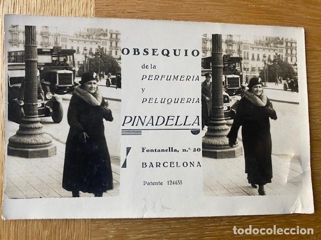 Postales: Barcelona. 1932. Perfumeria y Peluqueria Pinadella