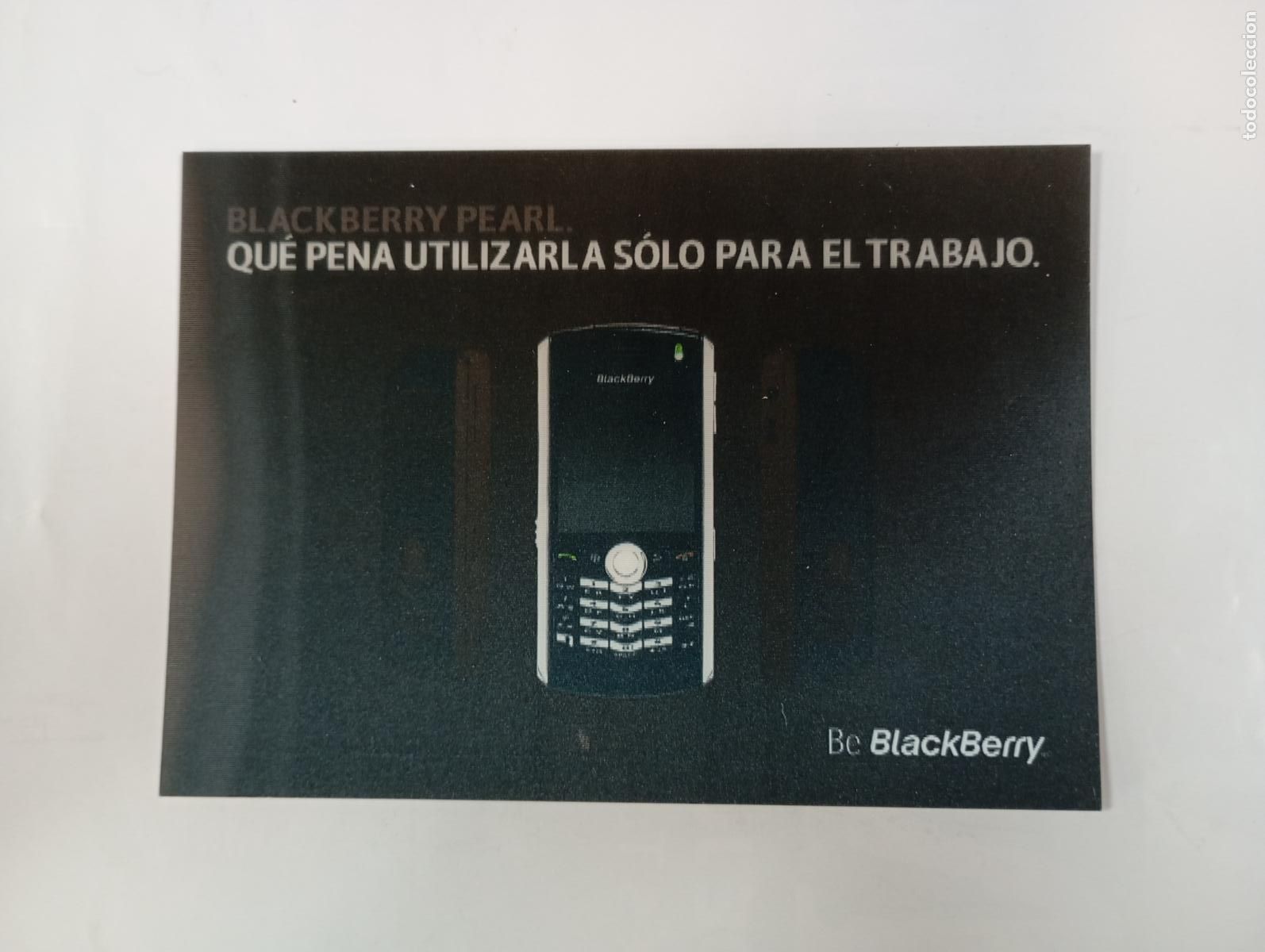 Postales: POSTAL PUBLICITARIA DE BLACKBERRY. TDKP30Q