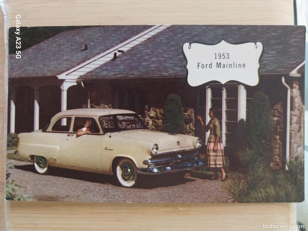 Cartoline: FORD MAINLINE TARJETA TAMA&Ntilde;O POSTAL A&Ntilde;OS 50 ORIGINAL USA 14X8.3CMS