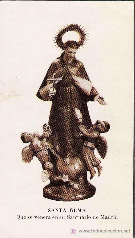 Postales: Santa Gema que se venera en su Santuario de Madrid