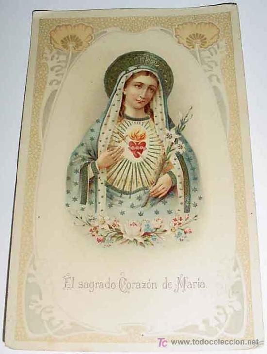 Postales: ANTIGUA POSTAL DEL SAGRADO CORAZON DE JESUS - NO CIRCULADA - ESCRITA.