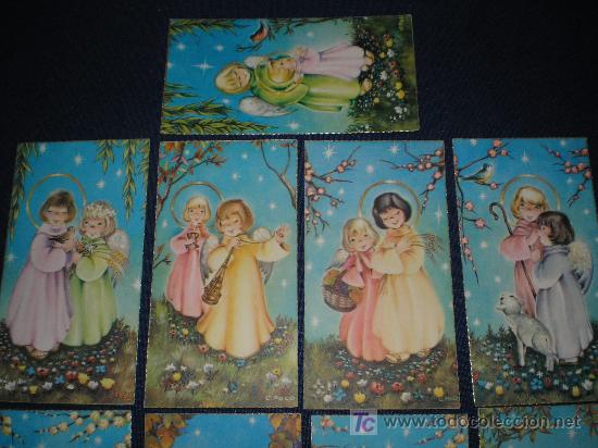 Postales: ESTAMPAS  RELIGIOSAS  - 9  NUMEROS - Foto 2