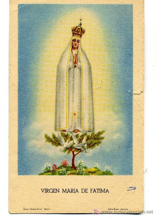 Postales: VIRGEN MARIA DE FATIMA - Foto 1
