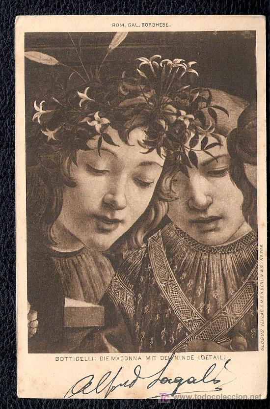Postales: POSTAL RELIGIOSA - BOTTICELLI - MADONNA - Foto 1
