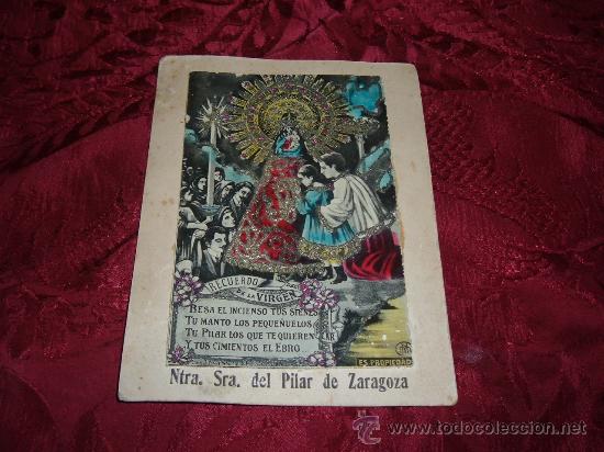 Postales: Recuerdo de la Virgen Ntra Sra del Pilar