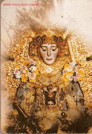 Postales: Estampilla religiosa de la Virgen del Roc&iacute;o. 2003. - Foto 1