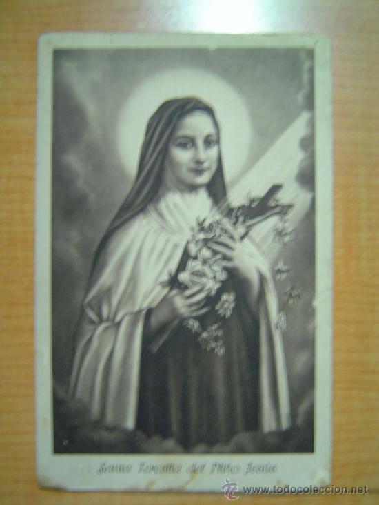 Postales: POSTAL SANTA TERESITA DEL NI&Ntilde;O JESUS ESCRITA