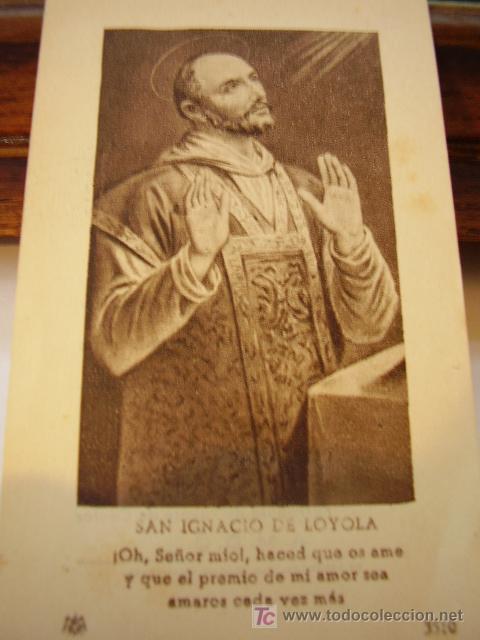 Postcards: Estampa Religiosa San Igancio de Loyola A&ntilde;o de Gracia de 1949