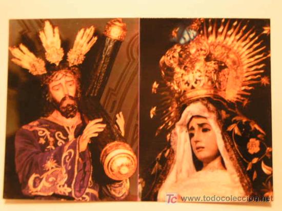 Postales: POSTAL - POSTALES DE RONDA - NUESTRO PADRE JESUS NAZARENO Y LA VIRGEN DE LOS DOLORES - 1975