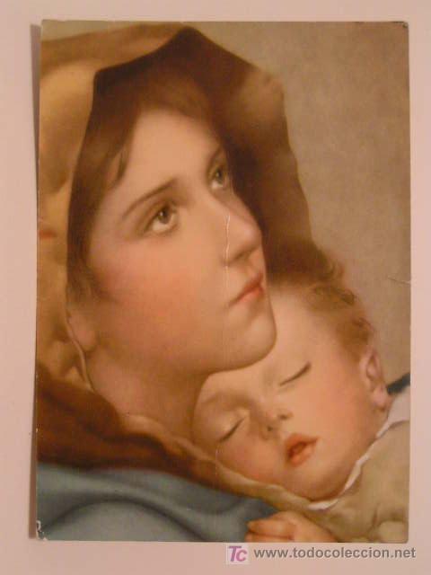 Postais: POSTAL - POSTALES RELIGIOSAS - VIRGEN CON EL &Ntilde;I&Ntilde;O JESUS