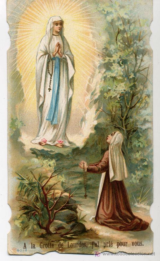 Postales: VIRGEN DE LOURDES ( EN FRANCES) - Foto 1