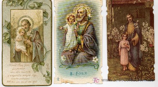 Postales: SAN JOSE Y EL NI&Ntilde;O JESUS