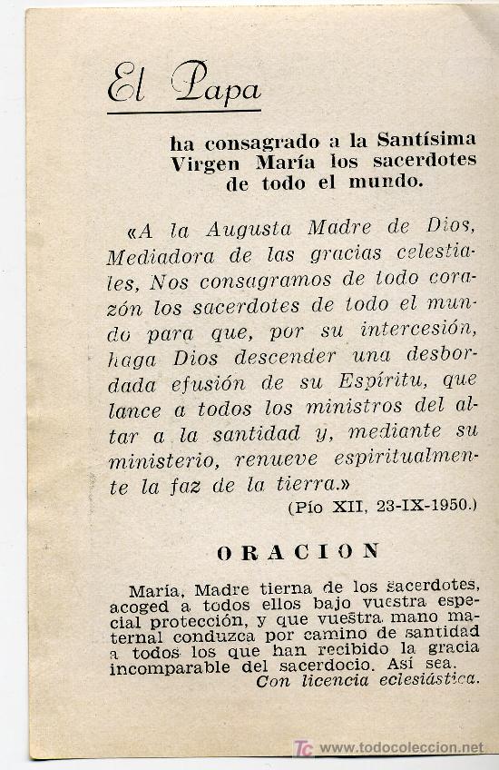 Postales: POSTAL RELIGIOSA 1950 - Foto 2