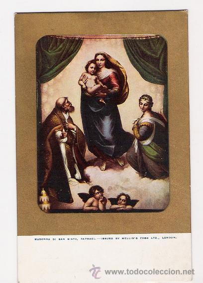 Postales: 5024 -MADONNA DI SAN SISTO, RAPHAEL- INTERESANTE POSTAL PUBLICITARIA: ALIMENTO DE MELLIN VER REVERSO