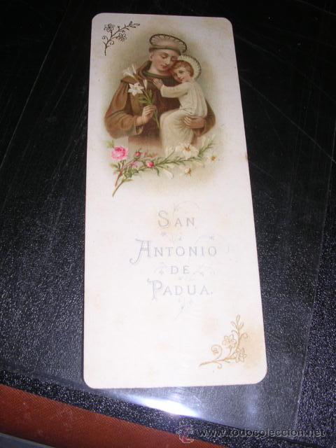 Postales: ESTAMPA-SAN ANTONIO DE PADUA-12,5X5 CM-