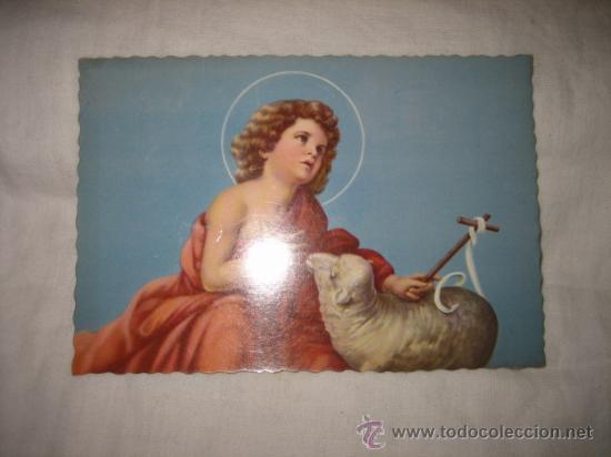 Postales: NI&Ntilde;O  CON OVEJA