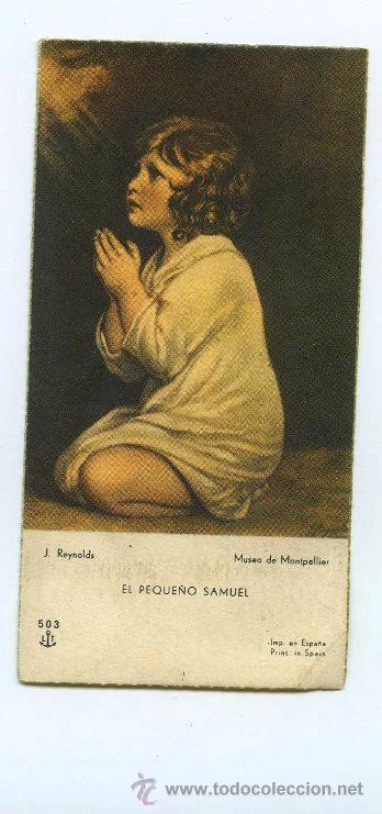 Postales: Estampita: EL PEQUE&Ntilde;O SAMUEL