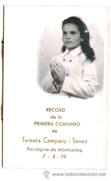 Postkarten: RECORDATORIO COMUNION 1970