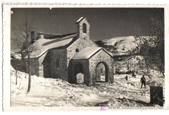 Postales: ERMITA Y PAISAJE NEVADO SIN IDENTIFICAR,, POSIBLEMENTE PIRINEO ARAGONES