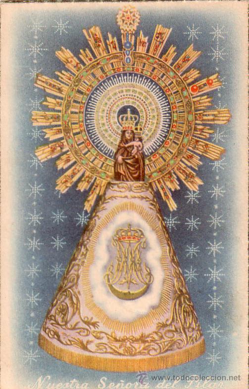 Postales: VIRGEN DEL PILAR - ESCRITA Y FECHADA EN 1956