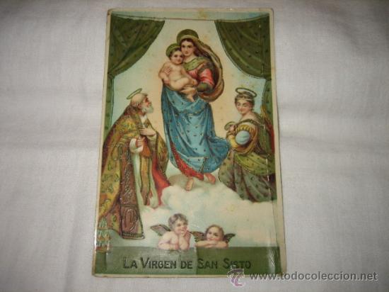 Postales: LA VIRGEN DE SAN SISTO