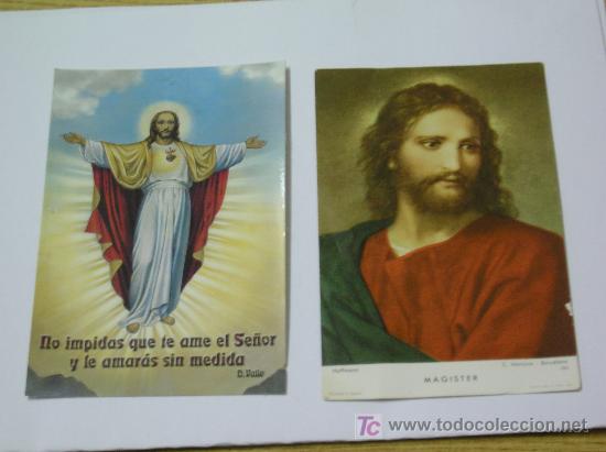 Cartoline: **LOTE DE DOS BONITAS ESTAMPAS RELIGIOSAS**