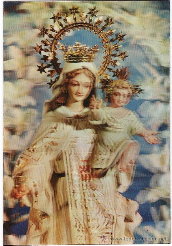 Postales: ntra. sra. de la merced.- 3d.- tres dimensiones.- ed. escudo oro.- a&ntilde;o 1973