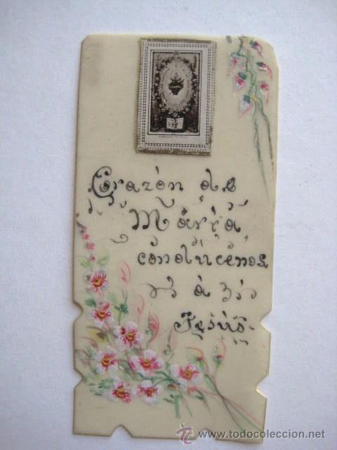 Postales: ANTIGUA ESTAMPITA REALIZADA A MANO SOBRE CELULOIDE.. ENVIO GRATIS&iexcl;&iexcl;&iexcl;