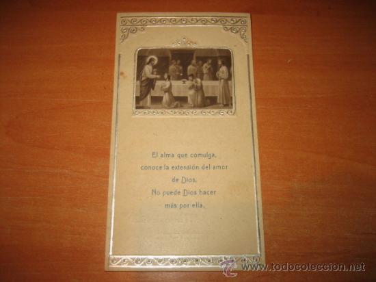 Postales: RECORDATORIO PRIMERA COMUNION  16 DE MAYO DE 1929 CELEBRADA EN LA CAPILLA SAN VICENTE DE PAUL