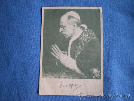 Postais: ESTAMPA RECORDATORIO HOMENAJE MILITAR A SU SANTIDAD PIO XII