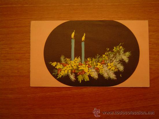 Cartes Postales: ESTAMPA DE NAVIDAD ,ORIGINAL PINTADO CON LA BOCA POR TWISTINGTON-H