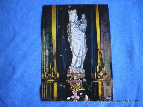 Postales: POSTAL PARIS LA VIRGEN DE NOTRE DAME S. XIV NO CIRCULADA
