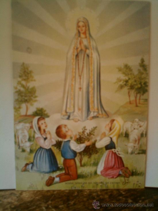 Postales: VIRGEN DE F&Aacute;TIMA CON LOS NI&Ntilde;OS - Foto 1