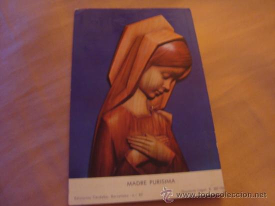 Postais: estampa de la virgen, madre purisima