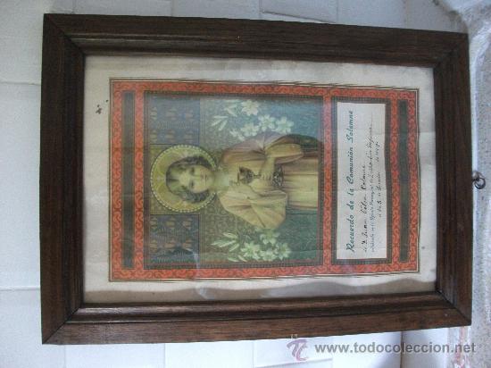 Postales: Cuadro estampa comuni&oacute;n - Foto 1