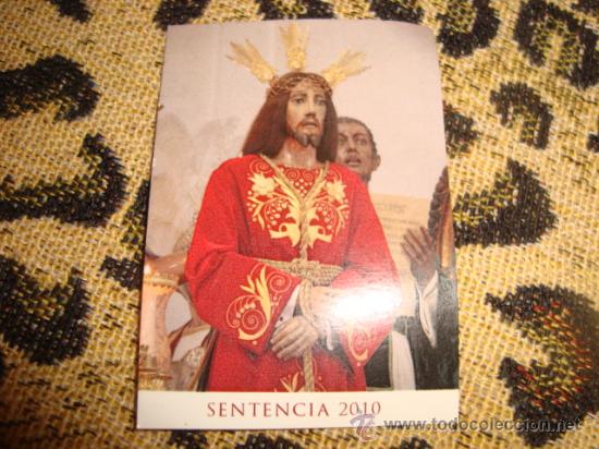 Cartoline: estampa cristo de la sentencia, 2010