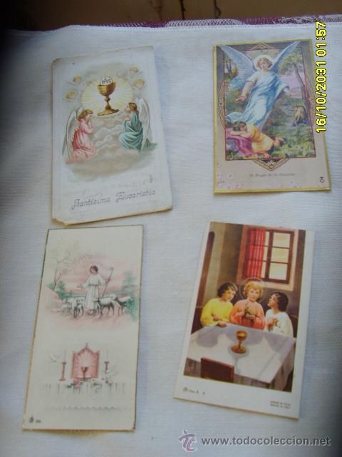 Postales: 4 Estampas Recordatorio 1&ordf; MISA - Foto 1