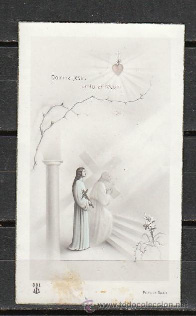 Postales: RECORDATORIO COMUNION CELEBRADA EN MARID 15-05-45
