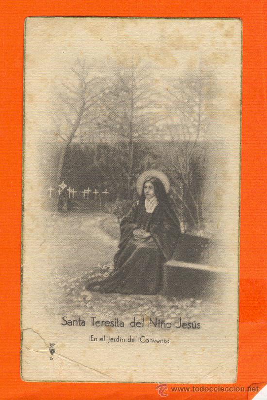 Postales: Santa Teresita del Ni&ntilde;o Jes&uacute;s. En el Jard&iacute;n del Convento