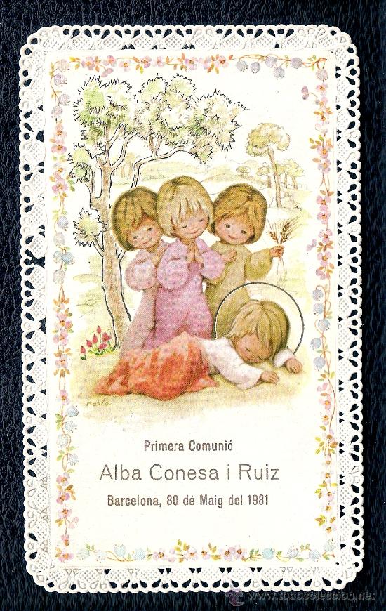 Postcards: ESTAMPA - RECUERDO DE LA PRIMERA COMUNI&Oacute;N