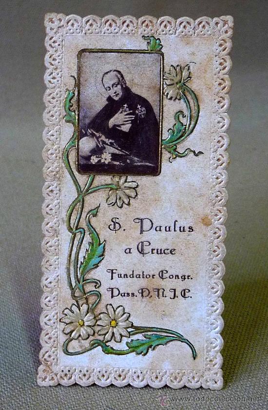 Cartoline: ESTAMPA DE PUNTILLA ,  RECUERDO, NTRA. SE&Ntilde;ORA DEL CARMEN, PASS D.R.J.C., 9  X 5  CM,