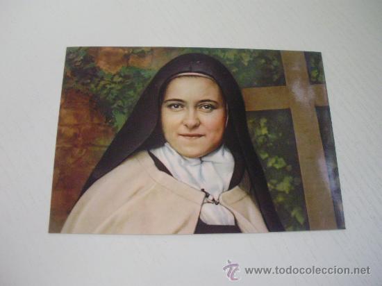 Postales: TARJETA DE SANTA TERESA DEL NI&Ntilde;O JESUS - A&Ntilde;O 1.971