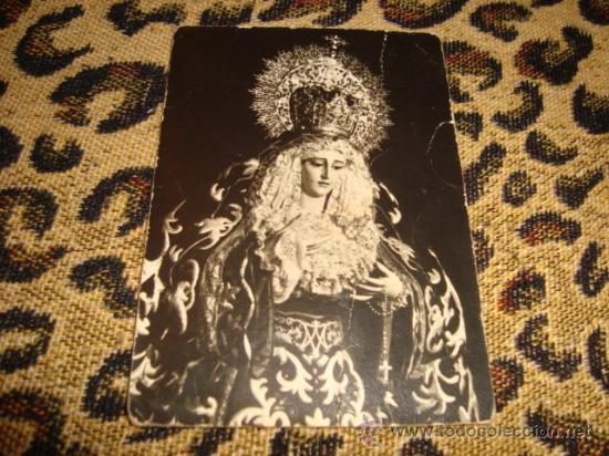 Postcards: antigua estampa blanco y negro de la virgen