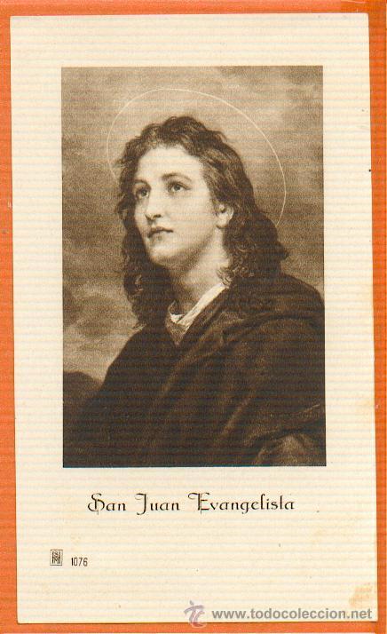 Postais: ANTIGUA ESTAMPA DE SAN JUAN EVANGELISTA EXCELENTE ESTADO DE CONSERVACION