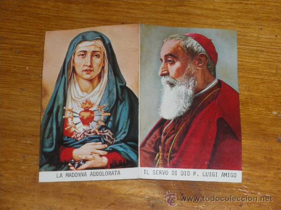 Postales: PADRE LUIGI AMIGO Y LA MADONNA ADDOLORATA.
