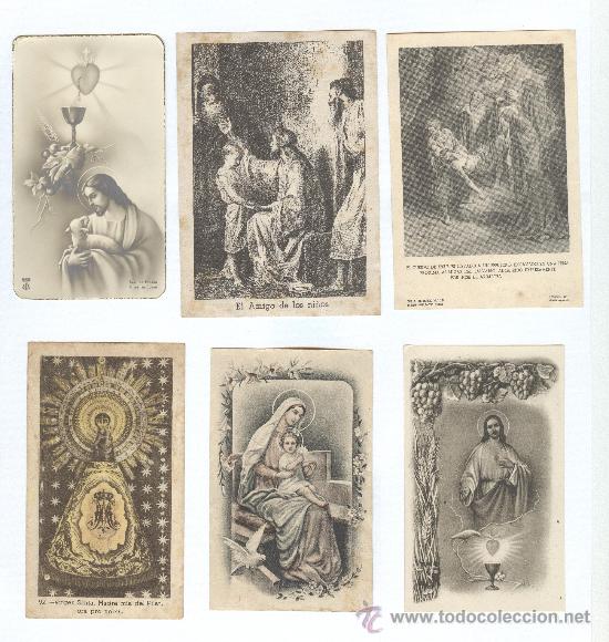 Postais: 6 ESTAMPAS RELIGIOSAS ANTIGUAS