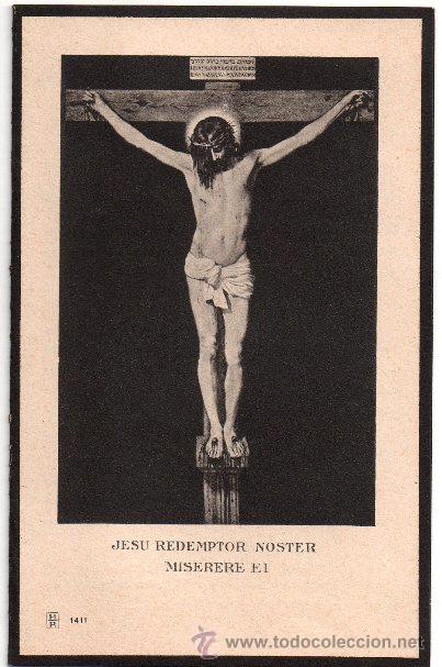 Postales: RECORDATORIO DEFUNCI&Oacute;N. GRANADA. 1951. D&Iacute;PTICO. - Foto 1