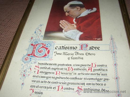 Postales: BENDICI&Oacute;N APOSTOLICA E INDULGENCIA BEATISIMO PADRE, 1956