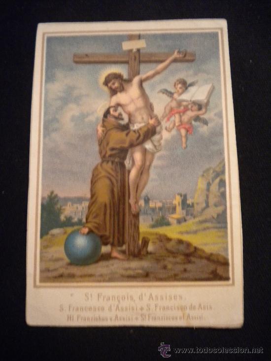 Postales: Estampa de San Francisco de Asis. - Foto 1