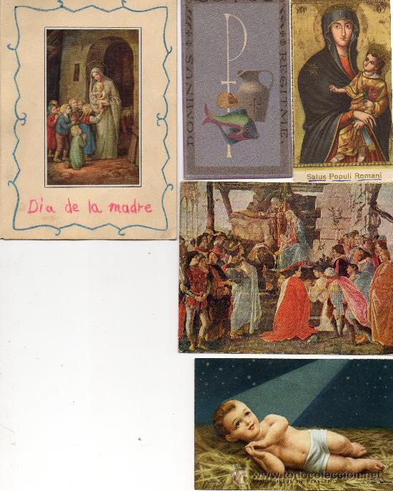 Postales: 5 postales varios